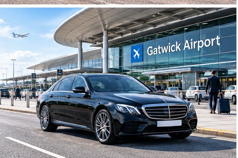 Aircraft on the apron at Gatwick Airport